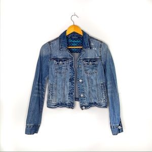 Aeropostale Distressed Denim Jacket - size M